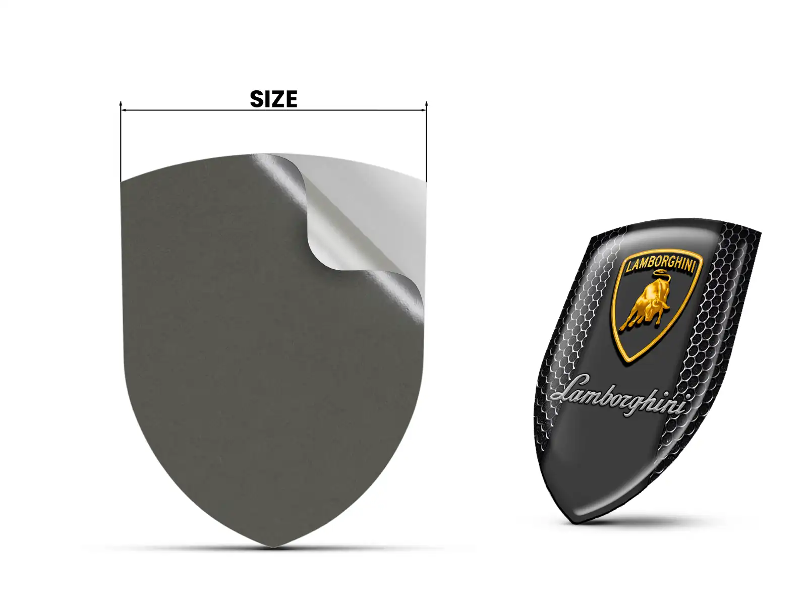Lamborghini Silikonsticker S Logo Hochwertig Professionell